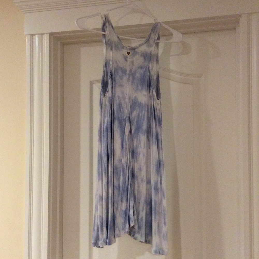 Tie Dye Billabong Blue and White Dress - Picture 2 of 2